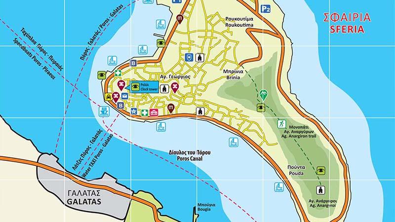 Maps of Poros